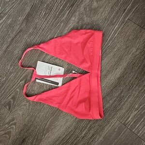 Lululemon Wundermost T-Strap Triangle Bralette! Glazed Pink! Sold Out, SZ 6 A/B